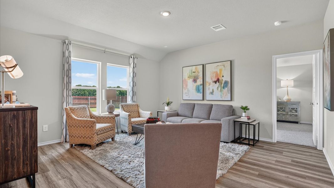 Furnished interior view inside a new home in Townes Landing, Fort Worth (Image 5).