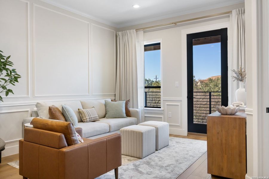 Furnished interior view inside a new home in , San Antonio (Image 24).