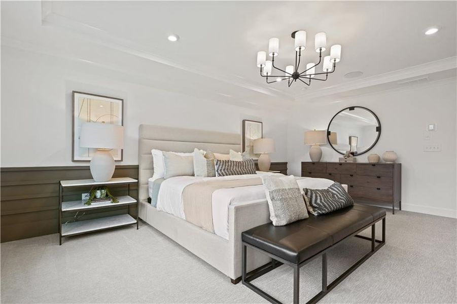 Furnished interior view inside a new home in Briar Creek, Atlanta (Image 14). Furnished interior view inside a new home in Briar Creek, Atlanta (Image 14).