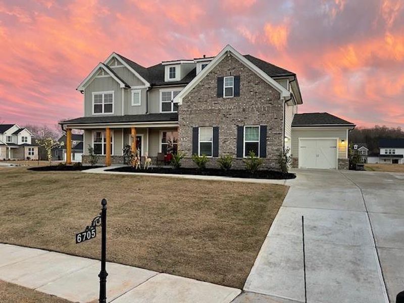 Front exterior of a new home in , Dawsonville, GA, highlighting curb appeal (Image 31). Front exterior of a new home in , Dawsonville, GA, highlighting curb appeal (Image 31).