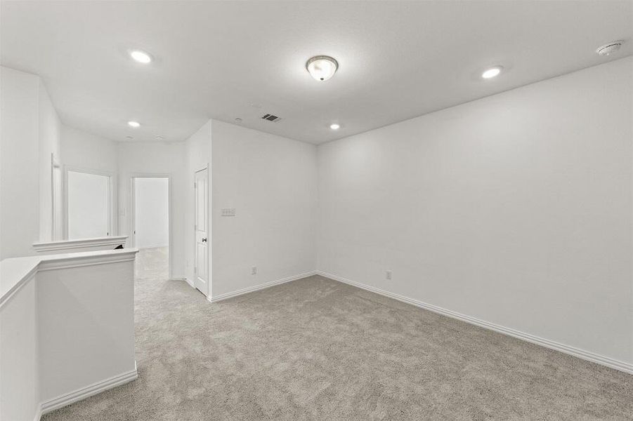 Loft Area Brown Townhome