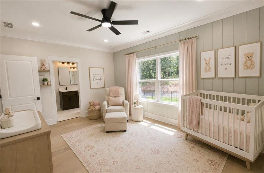 Furnished interior view inside a new home in , Dacula (Image 9).