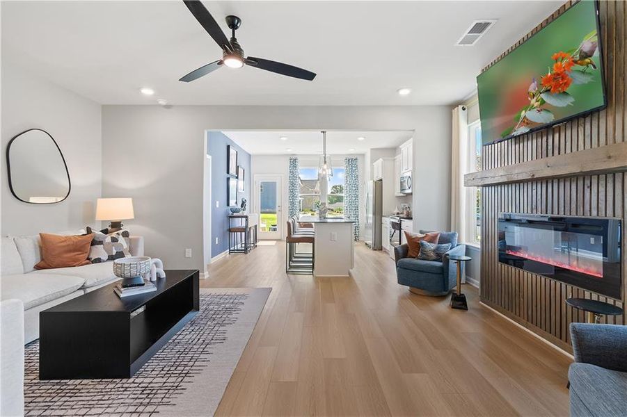 Furnished interior view inside a new home in Enclave at Evergreen, Fairburn (Image 5).