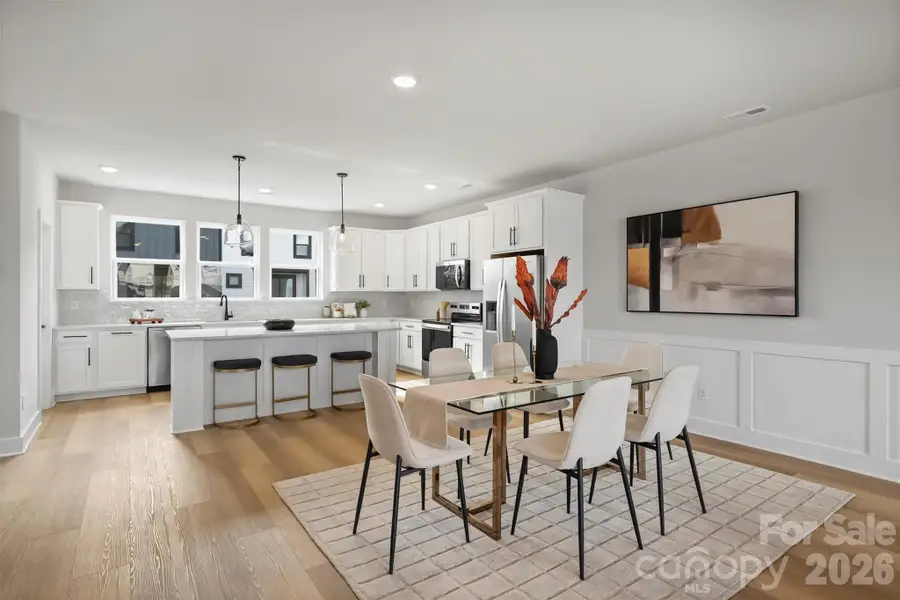 Furnished interior view inside a new home in , Charlotte (Image 6).
