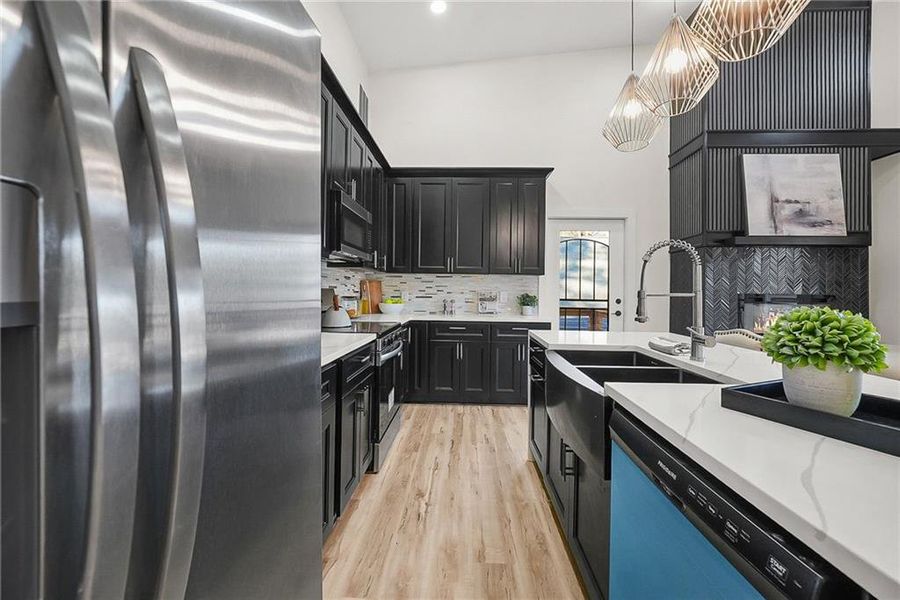 Furnished interior view inside a new home in , Atlanta (Image 12).
