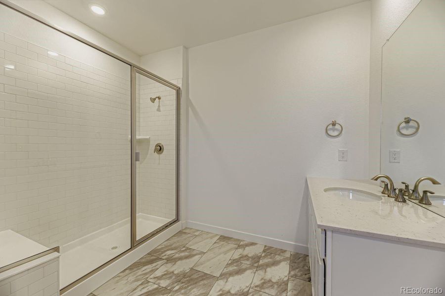 Furnished interior view inside a new home in Vermilion Creek: The Skyline Collection, Centennial (Image 5).