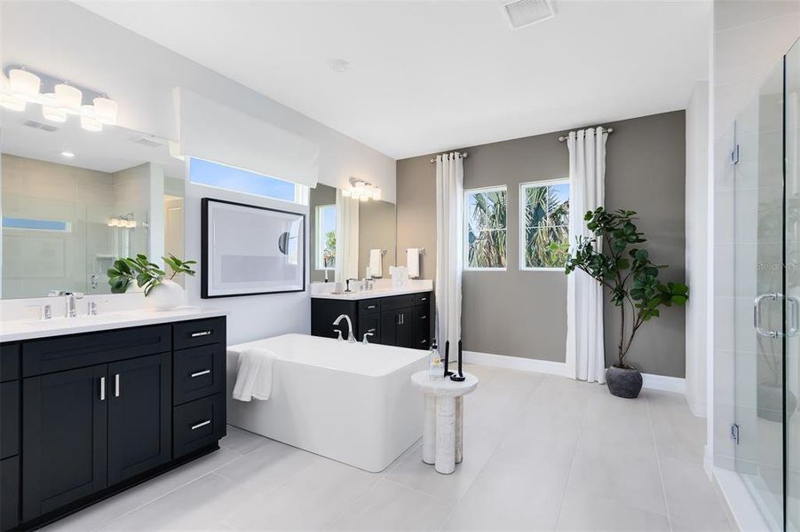 Furnished interior view inside a new home in Winter Grove, Winter Garden (Image 46).