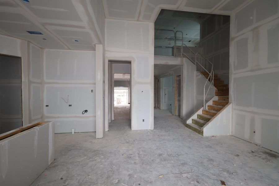 In-progress construction of a new home in Bridgeland Central: Emerald Heights - Enclave Collection, Cypress, TX (Image 10).