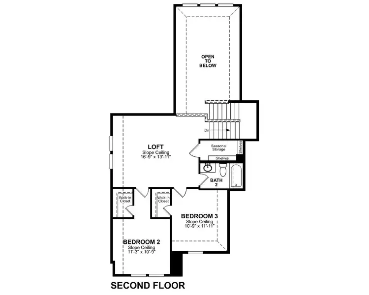 2D floor plan layout of this home in Venado Crossing, Cibolo, TX (Image 3).