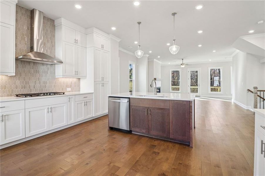 Furnished interior view inside a new home in Brackley Single Family, Cumming (Image 10). Furnished interior view inside a new home in Brackley Single Family, Cumming (Image 10).
