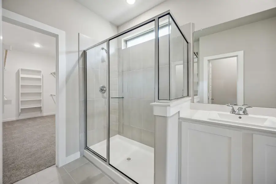 Primary Bathroom in the Willow home plan by Trophy Signature Homes – REPRESENTATIVE PHOTO Primary Bathroom in the Willow home plan by Trophy Signature Homes – REPRESENTATIVE PHOTO