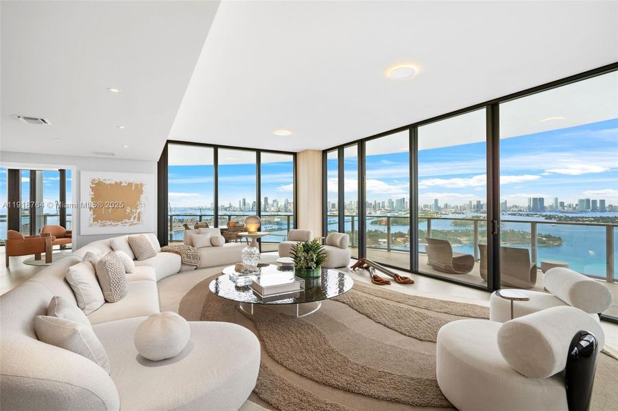 Furnished interior view inside a new home in Five Park, Miami Beach (Image 74). Furnished interior view inside a new home in Five Park, Miami Beach (Image 74).