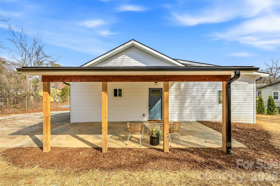 Exterior details and patio area of a home in , Hendersonville (Image 24).