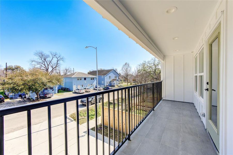 Balcony connected to primary bedroom