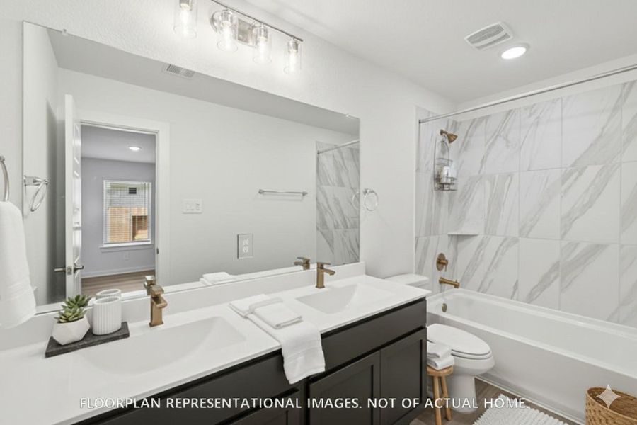 Furnished interior view inside a new home in Hallimore Ranch, Rosenberg (Image 12). Furnished interior view inside a new home in Hallimore Ranch, Rosenberg (Image 12).