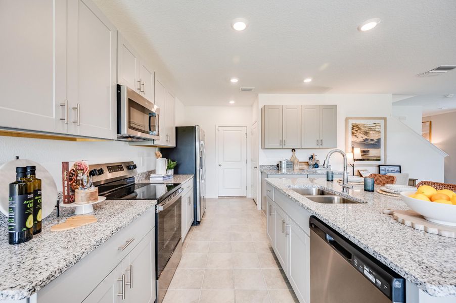 Furnished interior view inside a new home in Palm Wind, Hudson (Image 11). Furnished interior view inside a new home in Palm Wind, Hudson (Image 11).