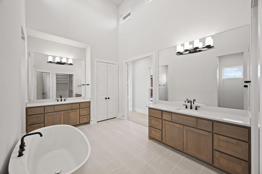 Furnished interior view inside a new home in Bridgeland, Cypress (Image 15).