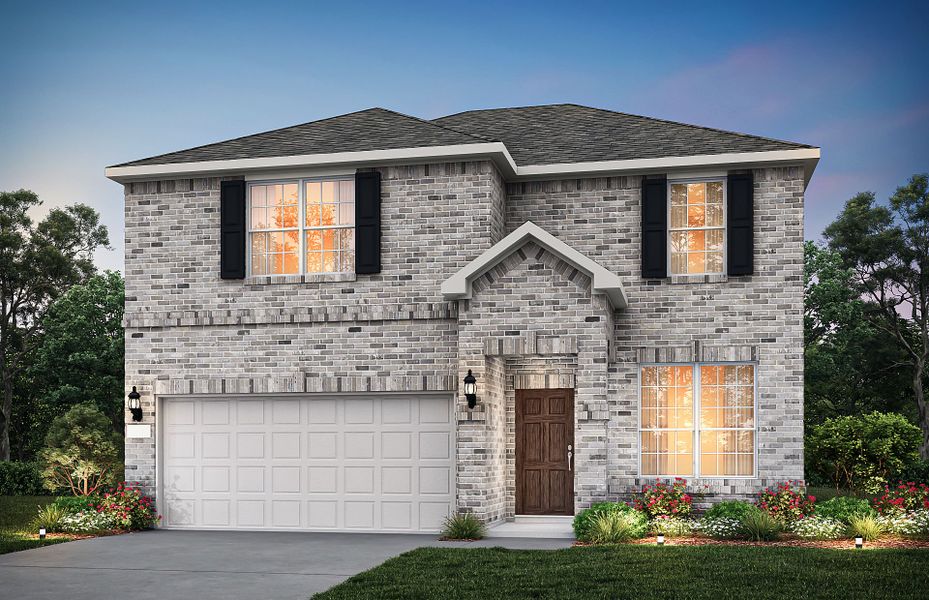 The Hamilton, a two-story home with 2-car garage,