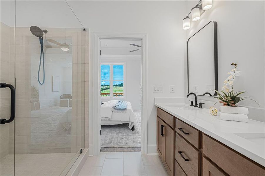 Furnished interior view inside a new home in Waterhaven, Cumming (Image 33).
