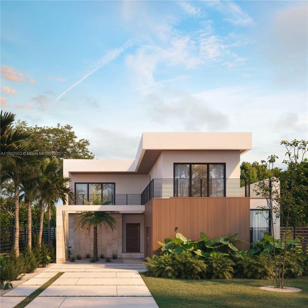 Front exterior of a new home in , Miami, FL, highlighting curb appeal (Image 19).