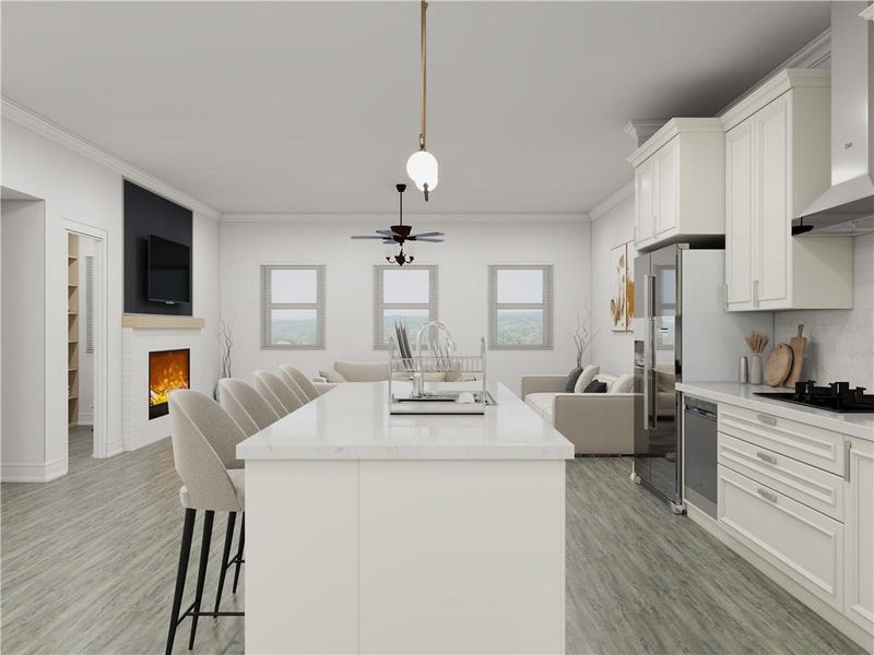 Furnished interior view inside a new home in , Cumming (Image 19).