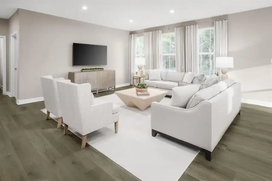 Representative furnished interior of a home built from the Ashbrooke by Ryan Homes in Windsor Estates, Walhalla (Image 6).