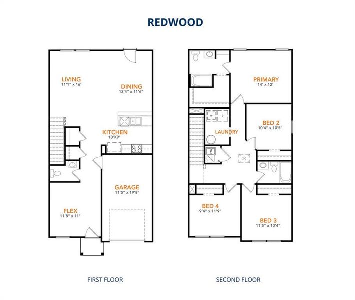 2D floor plan layout of this home in Park Central, Mineola, TX (Image 3). 2D floor plan layout of this home in Park Central, Mineola, TX (Image 3).