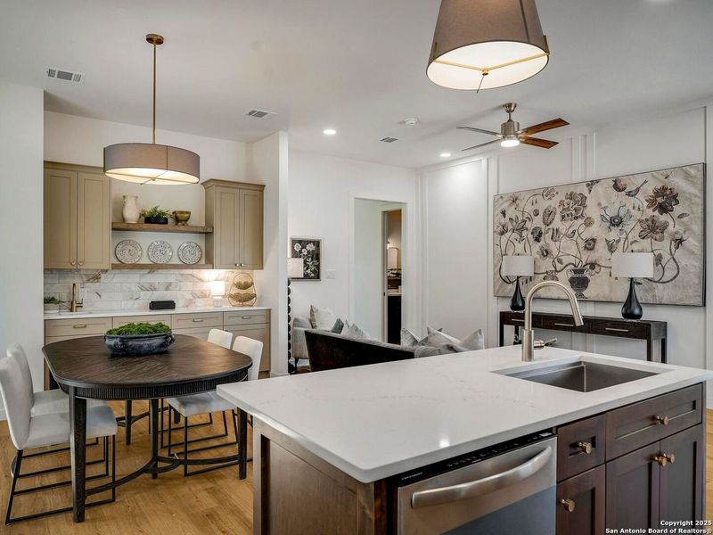 Furnished interior view inside a new home in , San Antonio (Image 26). Furnished interior view inside a new home in , San Antonio (Image 26).