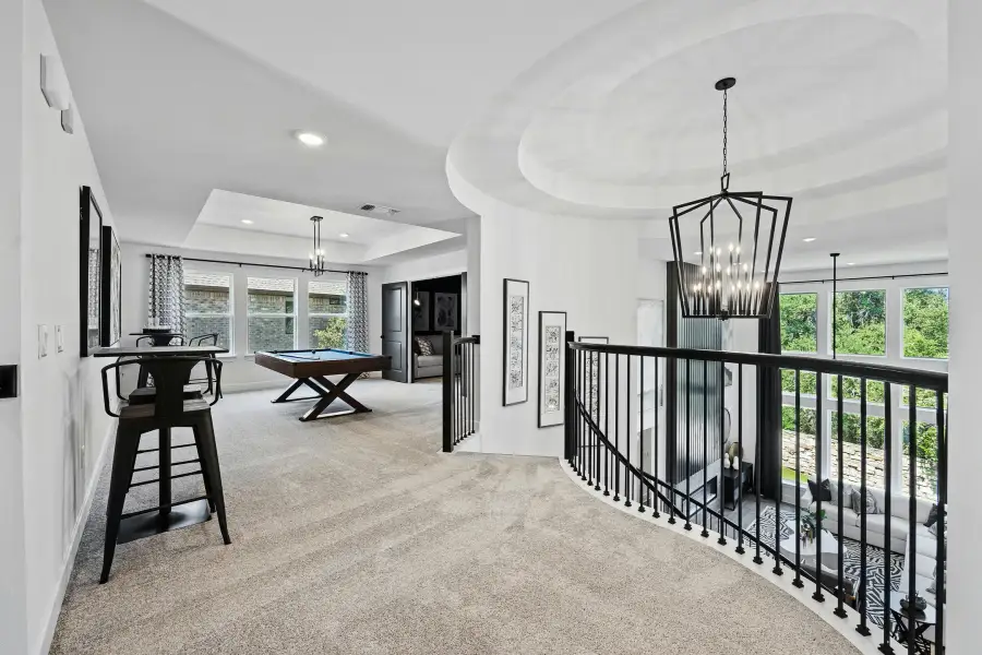 Furnished interior view inside a new home in Wolf Ranch, Georgetown (Image 19).
