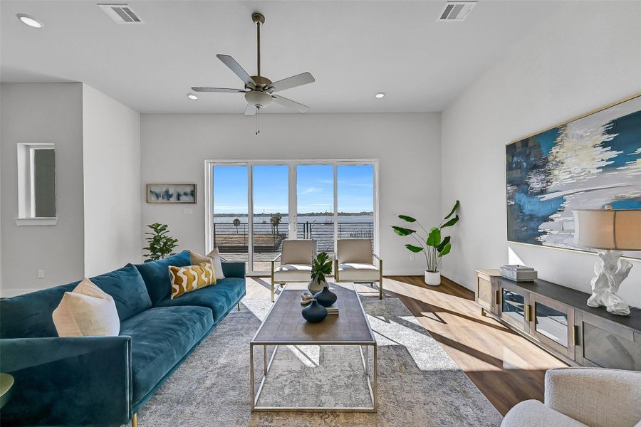Furnished interior view inside a new home in Lago Pointe, Seabrook (Image 37).