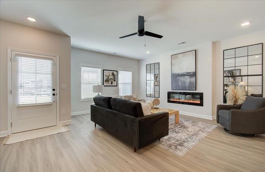 Furnished interior view inside a new home in East Park Village, Kennesaw (Image 25). Furnished interior view inside a new home in East Park Village, Kennesaw (Image 25).