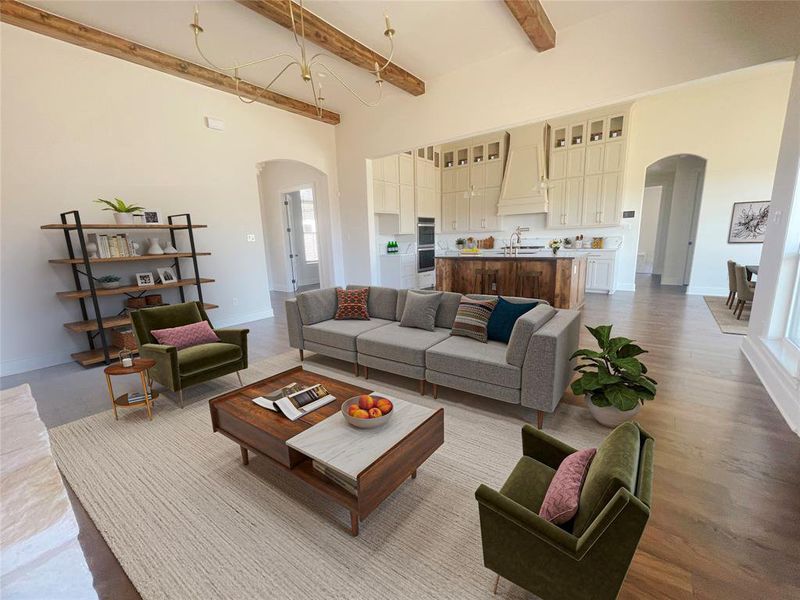 Furnished interior view inside a new home in , Midlothian (Image 9).