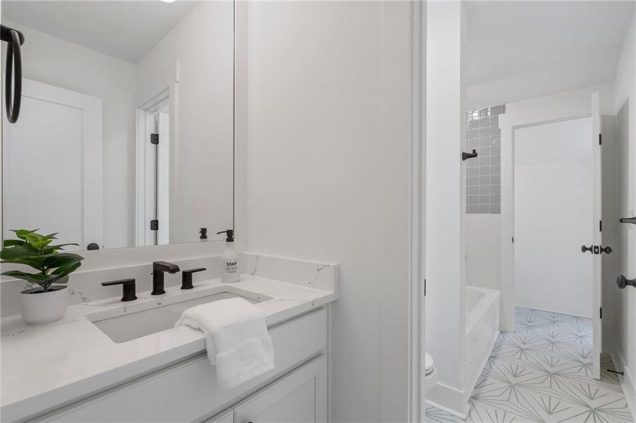 Furnished interior view inside a new home in , Atlanta (Image 7). Furnished interior view inside a new home in , Atlanta (Image 7).