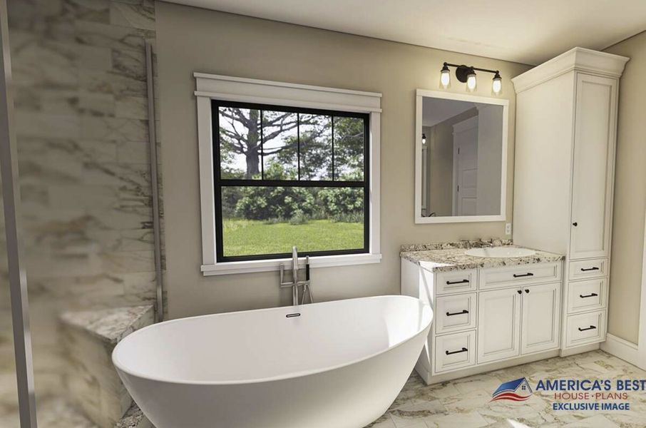 Representative furnished interior of a home built from the Mabelle 1 by Zeal Home Builders in Echo Grove, Poolville (Image 8).