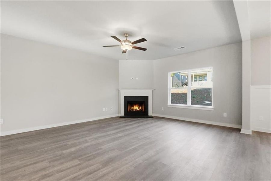 Spacious, unfurnished interior of a new home in Traditions of Braselton, Jefferson (Image 42).