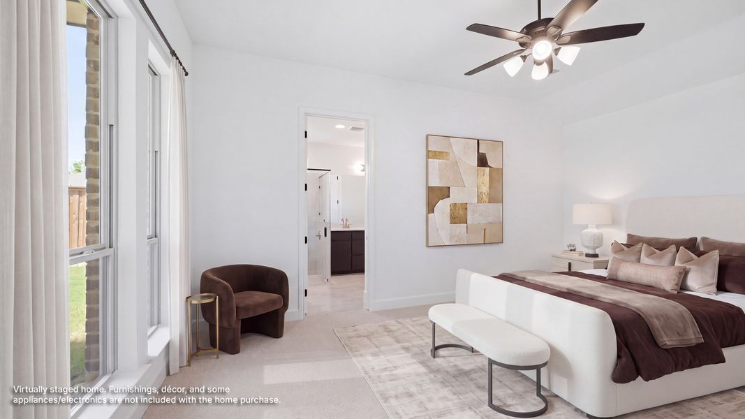 Furnished interior view inside a new home in Trinity Falls, McKinney (Image 9).