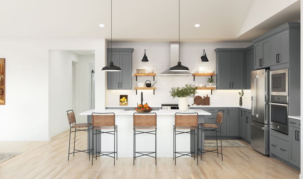 Kitchen with pendant lighting Kitchen with pendant lighting