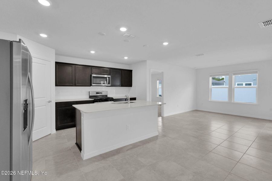 Furnished interior view inside a new home in Wells Landing, Jacksonville (Image 5).