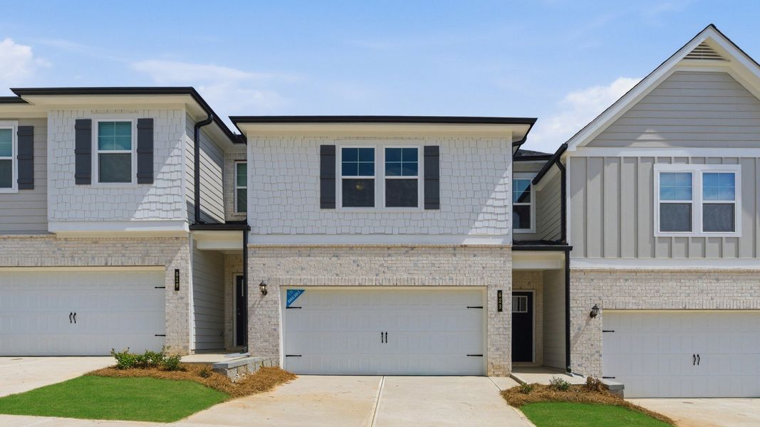 Representative exterior photo of a completed home built from the Dallas by DRB Homes in Diamante, Stockbridge, GA (Image 23).