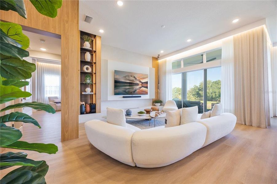 Furnished interior view inside a new home in Avalon Ridge, Winter Garden (Image 51).
