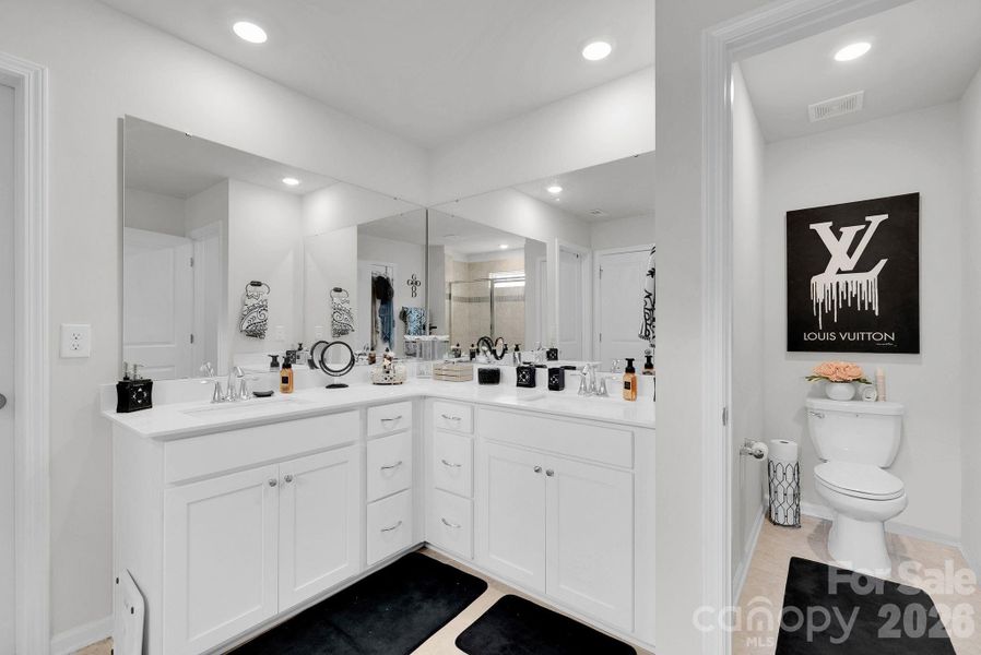 Furnished interior view inside a new home in Falls Cove at Lake Norman, Troutman (Image 24).