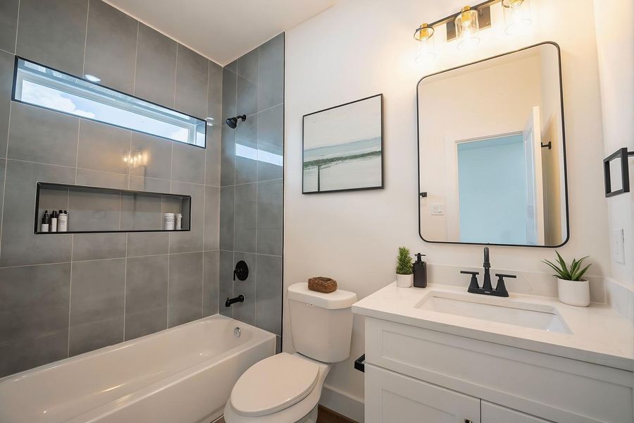 Furnished interior view inside a new home in , Houston (Image 12).