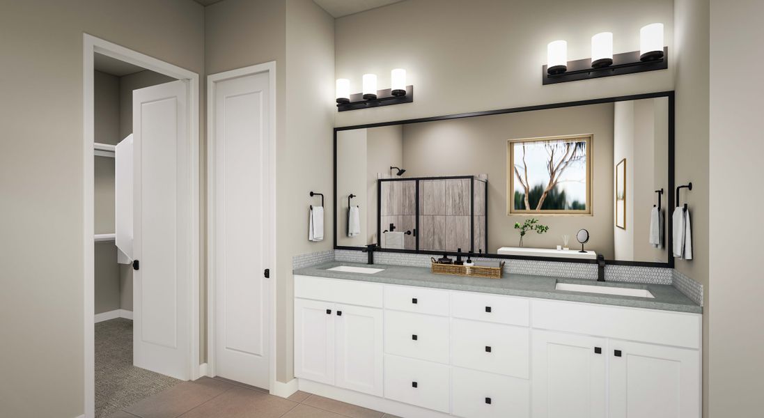Representative furnished interior of a home built from the Dahlia Plan 5006 by Tri Pointe Homes in Soleo, San Tan Valley (Image 11).