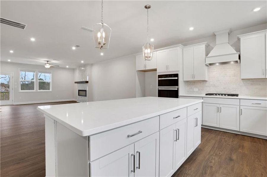 Furnished interior view inside a new home in Towne Village at Suwanee Dam, Sugar Hill (Image 9). Furnished interior view inside a new home in Towne Village at Suwanee Dam, Sugar Hill (Image 9).