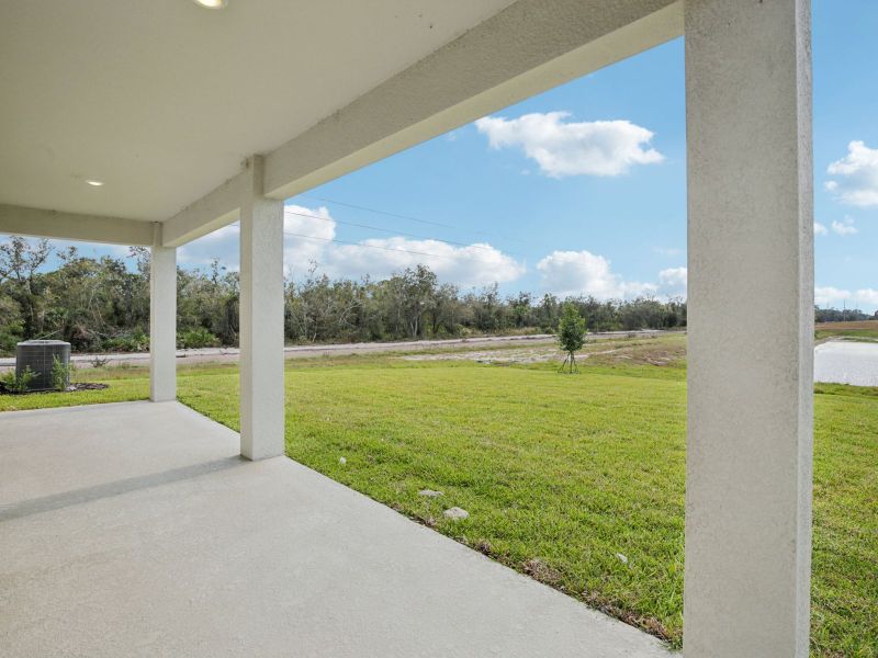 Exterior details and patio area of a home in Coasterra - Reserve Series, Palmetto (Image 4).