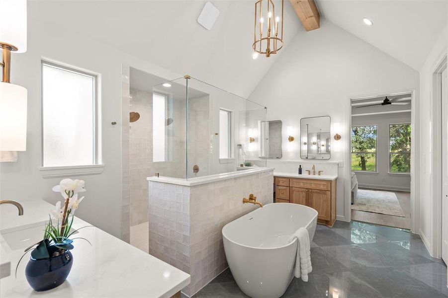 Furnished interior view inside a new home in , Weatherford (Image 12).