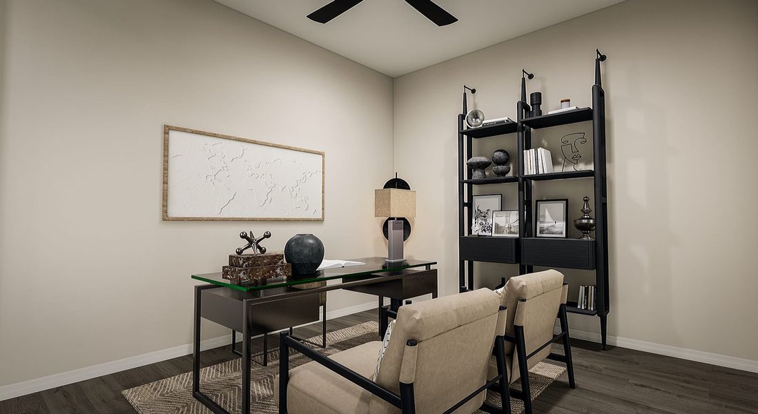 Representative furnished interior of a home built from the Pecan Plan 58-6 by Tri Pointe Homes in Whispering Hills, Laveen (Image 19). Representative furnished interior of a home built from the Pecan Plan 58-6 by Tri Pointe Homes in Whispering Hills, Laveen (Image 19).