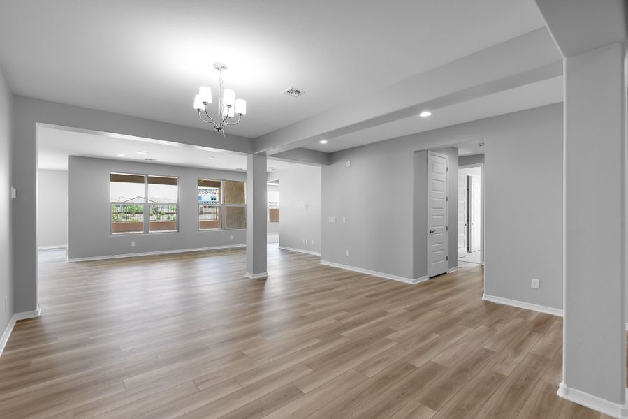 Representative unfurnished interior of a home built from the Yellowstone by Taylor Morrison in Artisan at Asante Passage Collection, Surprise (Image 28). Representative unfurnished interior of a home built from the Yellowstone by Taylor Morrison in Artisan at Asante Passage Collection, Surprise (Image 28).