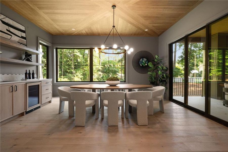 Furnished interior view inside a new home in , Roswell (Image 44).