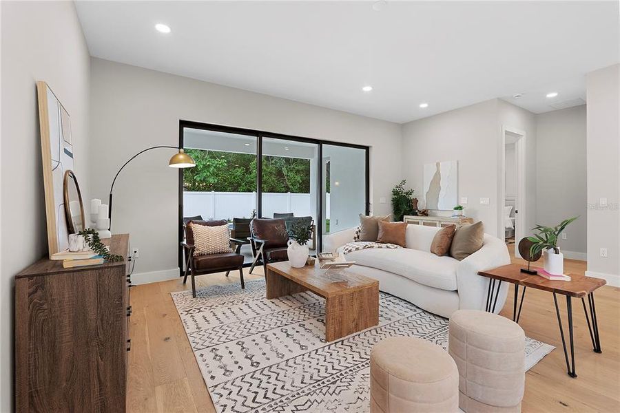 Furnished interior view inside a new home in , Orlando (Image 33).